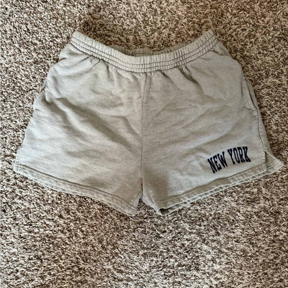 John Galt New York Sweat Shorts | Gray | O/S | Used in Excellent Condition |🇨🇭
